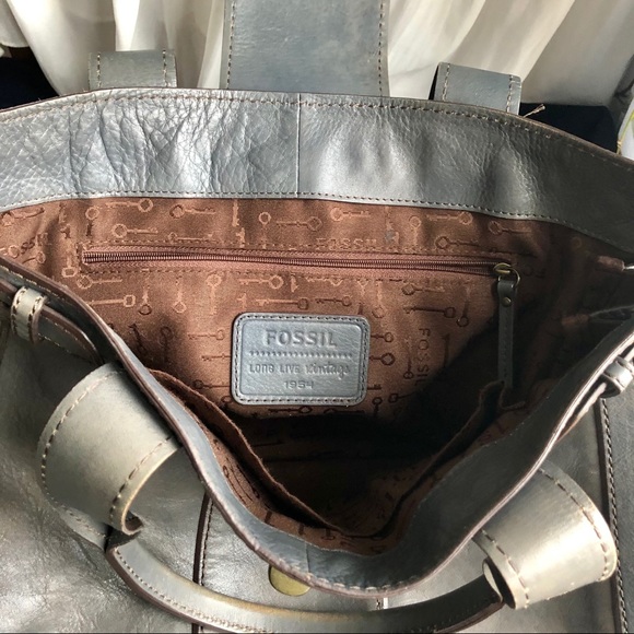 Rustic blue fossil bag - Picture 4 of 15